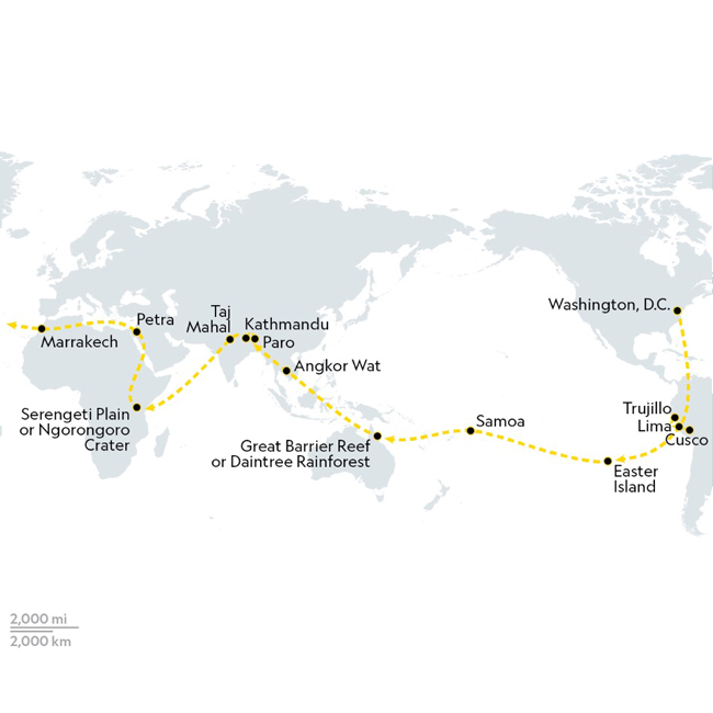 Around the World by Private Jet | National Geographic Expeditions