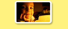 Photo: a kid's face close up