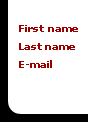 First name, Last name, E-mail
